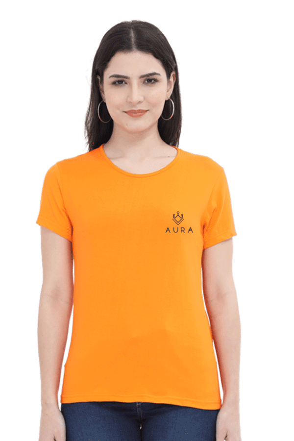 AURA EMBROIDERED LOGO TEE – WHERE MINIMALISM MEETS LUXURY - Image 4