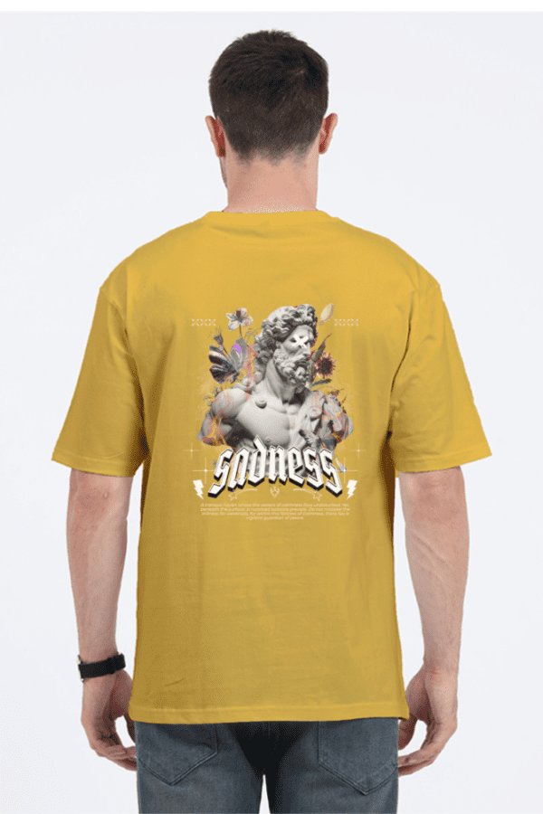 Sadness Unisex Oversized Classic T-Shirt – Aesthetic Expression of Emotions - Image 3