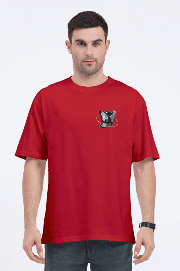 Chrome Butterfly Oversized T-Shirt – A Fusion of Elegance & Streetwear - Image 19