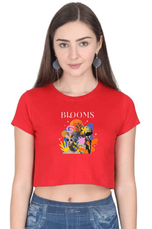 Aura "Bloom with Grace" Crop Top – Fresh, Feminine, and Fearless