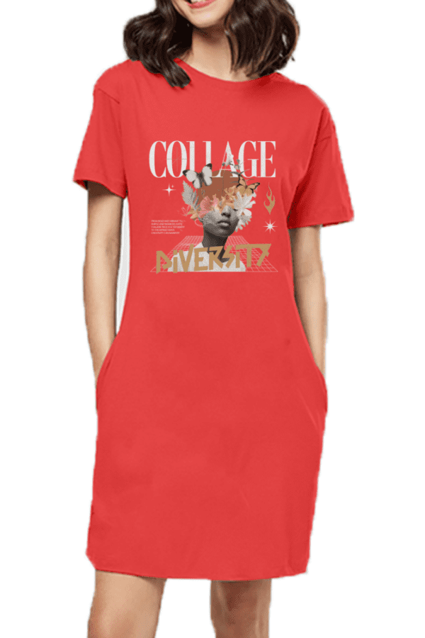 College Diversity T-Shirt Dress – Bold, Beautiful & Unstoppable - Image 2