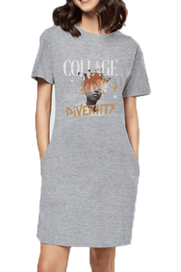 College Diversity T-Shirt Dress – Bold, Beautiful & Unstoppable - Image 3