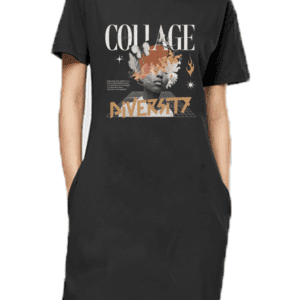 College Diversity T-Shirt Dress – Bold, Beautiful & Unstoppable