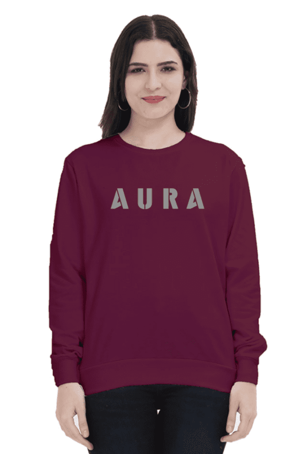 AURA Puff Grey Sweatshirt – Bold, Classy & Timeless - Image 8