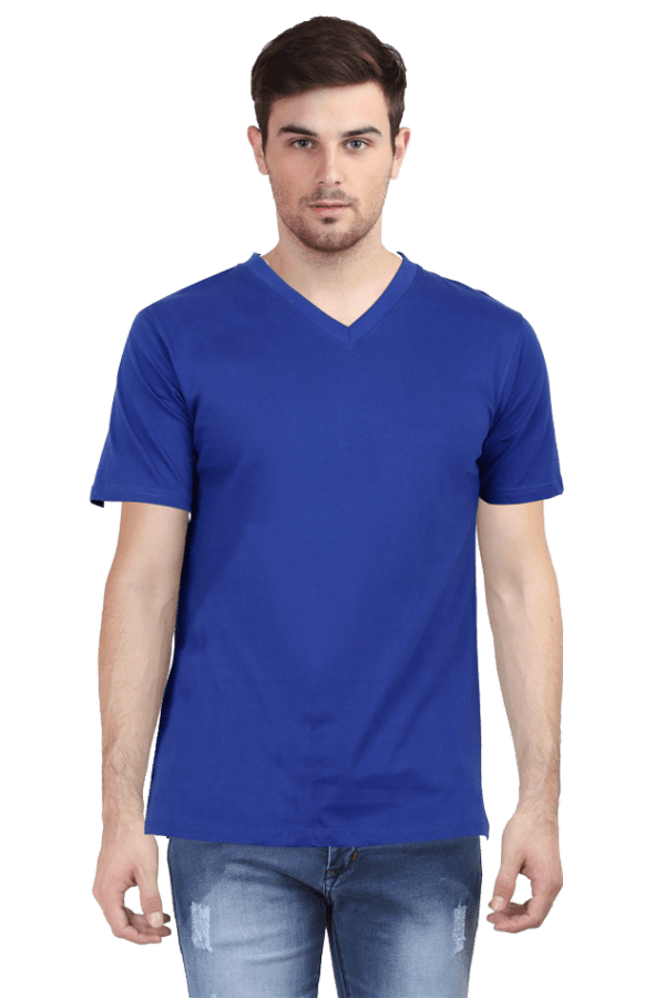 Unisex V-Neck Plain T-Shirt – Timeless, Classy & Ultra-Comfortable - Image 2