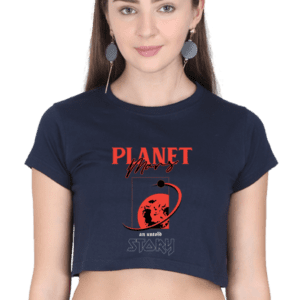 "Mars Chronicles" Crop Top – A Cosmic Tale of Style & Adventure