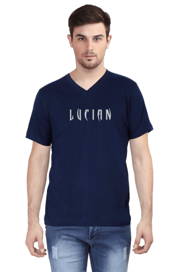 LUCIAN Print - V-Neck T-Shirt | Premium Cotton | Stylish & Comfortable - Image 4