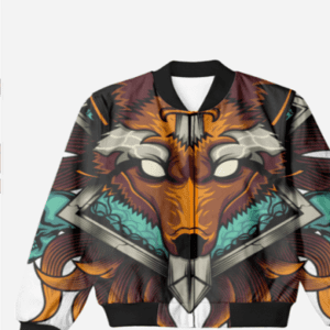 The Wolf’s Oath – Blade of Loyalty Bomber Jacket