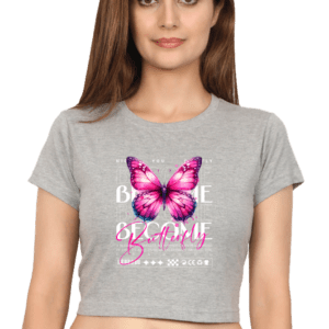 Become Butterfly Crop Top – Premium Cotton Comfort & Style