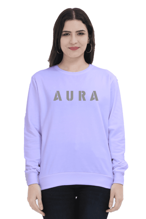 AURA Puff Grey Sweatshirt – Bold, Classy & Timeless - Image 4