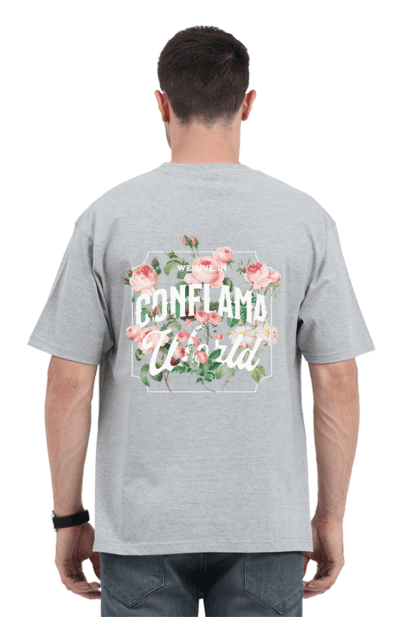 Relax California Oversized T-Shirt – Conflama World Floral Aesthetic - Image 4