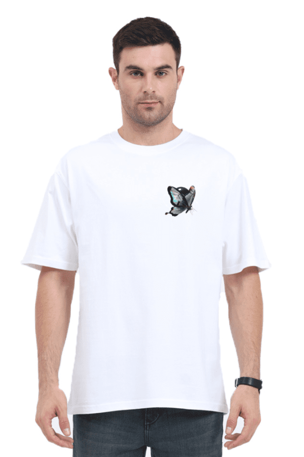 Chrome Butterfly Oversized T-Shirt – A Fusion of Elegance & Streetwear - Image 29