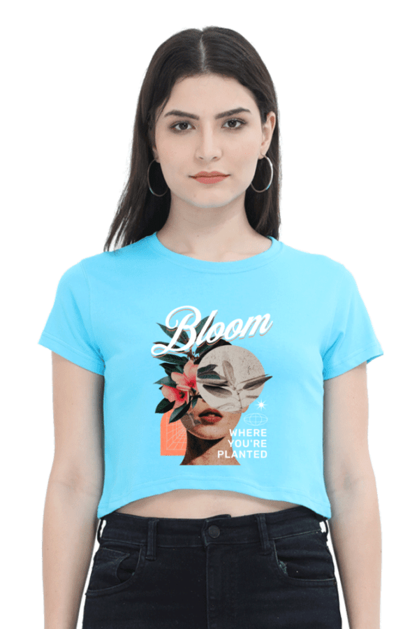 "Bloom Radiance" Crop Top – Flourish with Confidence - Image 6
