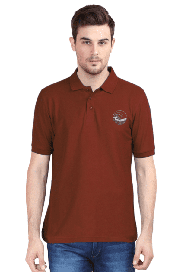 Surf Rider Embroidered Polo – Ride the Waves in Style - Image 4