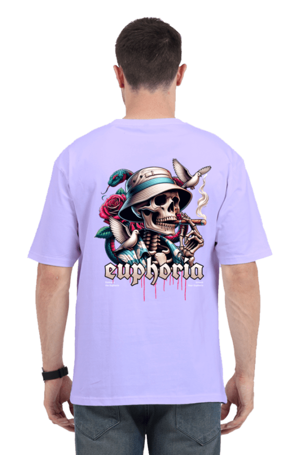 Never Say Die Oversized T-Shirt – Embrace the Euphoria of Fearless Living - Image 2