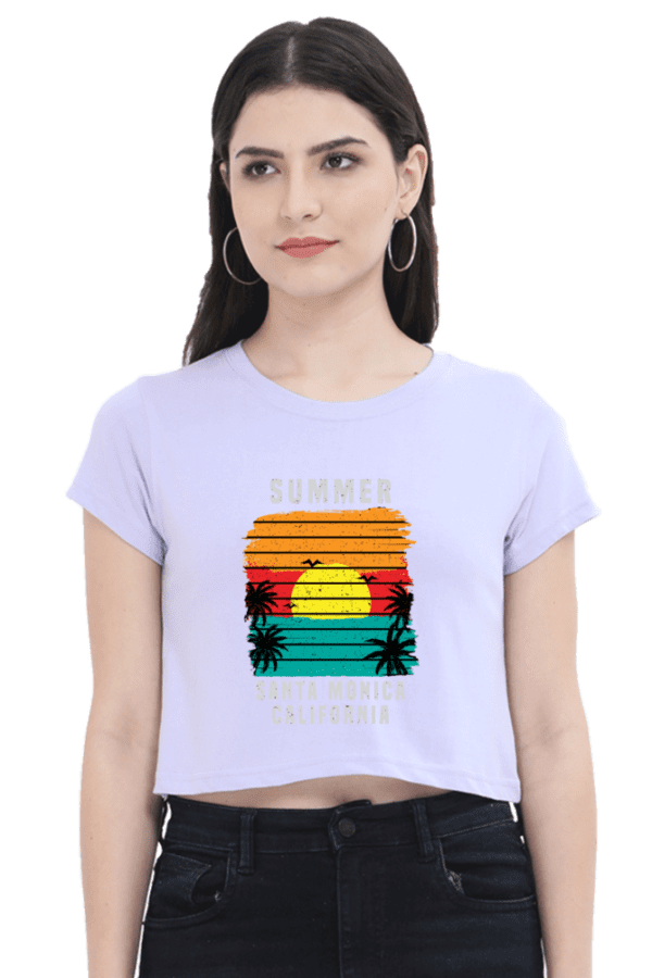 Summer Crop Top – Breathable Cotton Comfort for Effortless Style Aura - Image 2