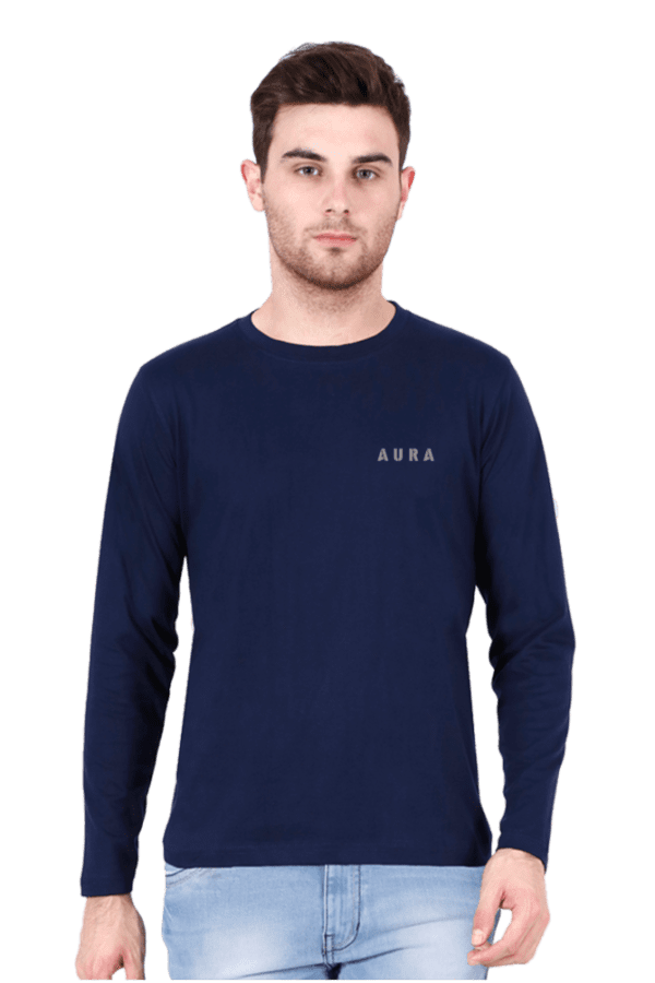 Aura Embroidered Pocket Design - Premium Full Sleeve T-Shirt - Image 6