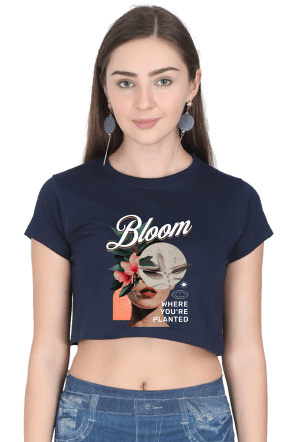 "Bloom Radiance" Crop Top – Flourish with Confidence