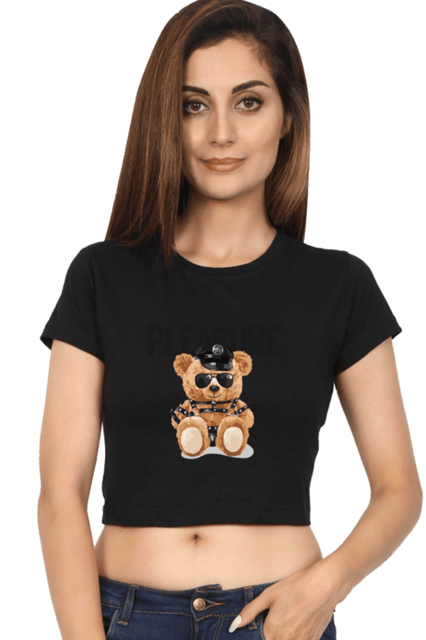 "Pleasure & Teddy" Crop Top – Cuteness Meets Comfort - Image 9