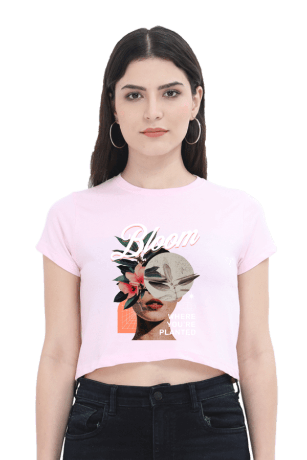 "Bloom Radiance" Crop Top – Flourish with Confidence - Image 3