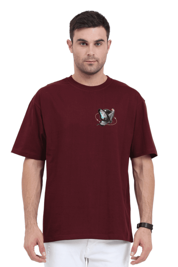 Chrome Butterfly Oversized T-Shirt – A Fusion of Elegance & Streetwear - Image 26