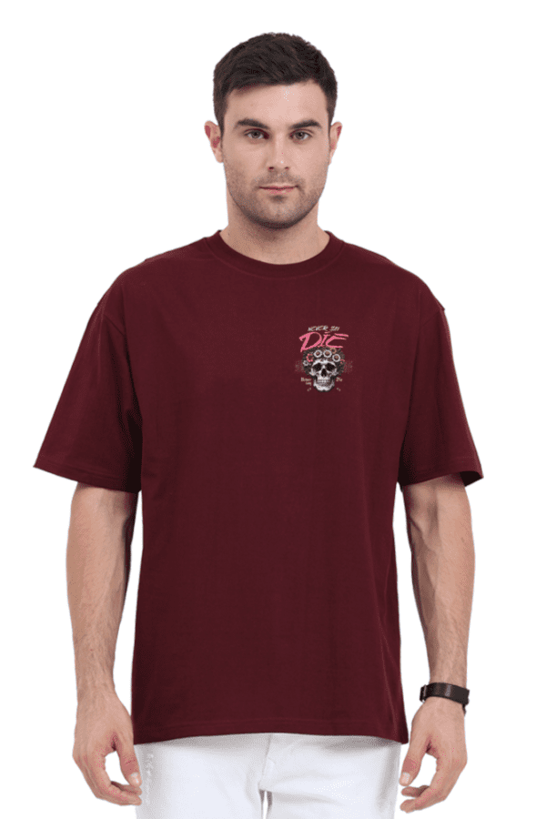 Never Say Die Oversized T-Shirt – Embrace the Euphoria of Fearless Living - Image 26