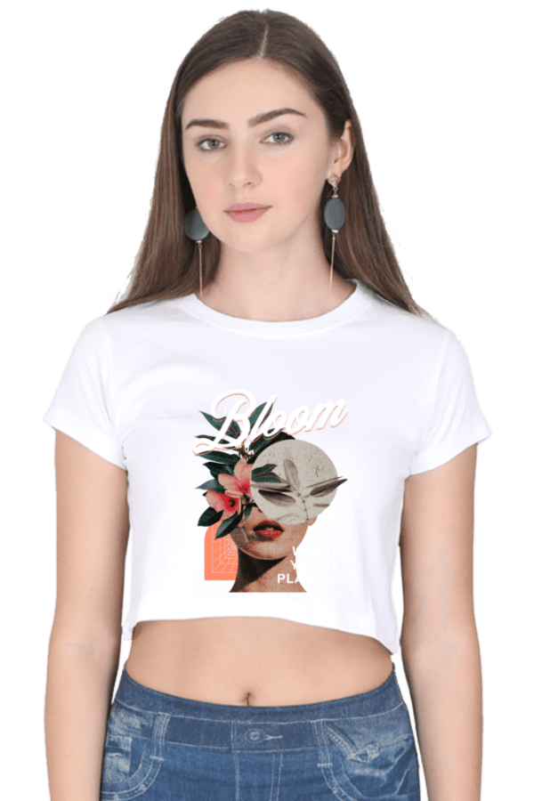 "Bloom Radiance" Crop Top – Flourish with Confidence - Image 10