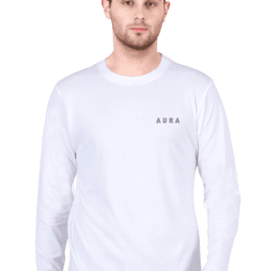 Aura Embroidered Pocket Design - Premium Full Sleeve T-Shirt