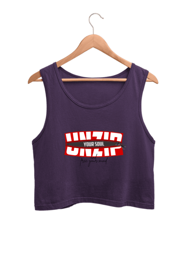 Aura Unzip Your Soul Tank Top – Unleash Your Inner Vibe in Premium Cotton - Image 2