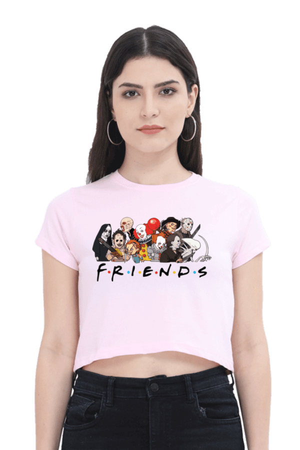 "Friends & Fools" Joker-Inspired Crop Top – Bold, Playful, Unforgettable