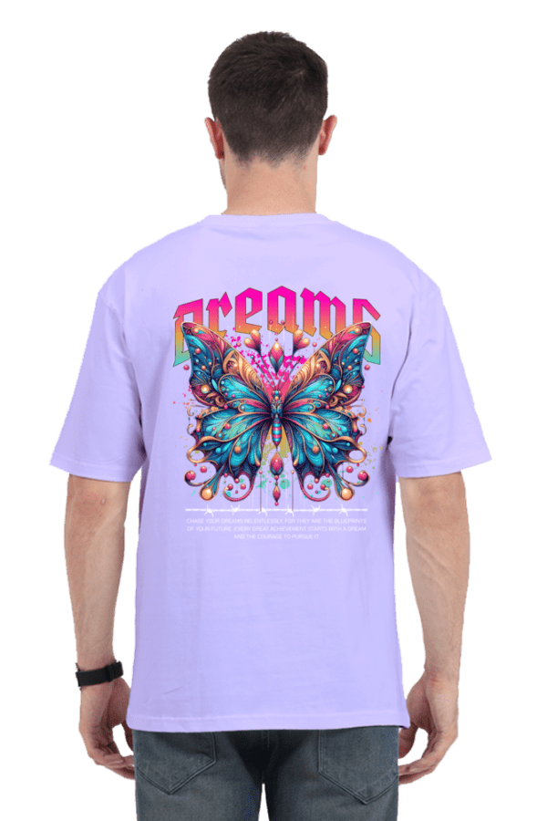 Chrome Butterfly Oversized T-Shirt – A Fusion of Elegance & Streetwear - Image 2