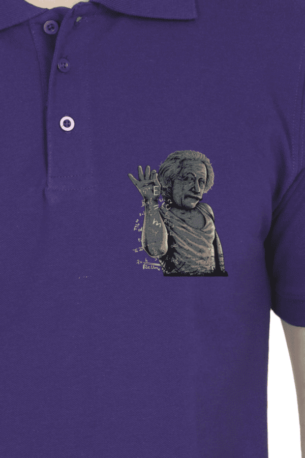 Einstein Embroidered Polo – Smart Style Meets Timeless Elegance - Image 9