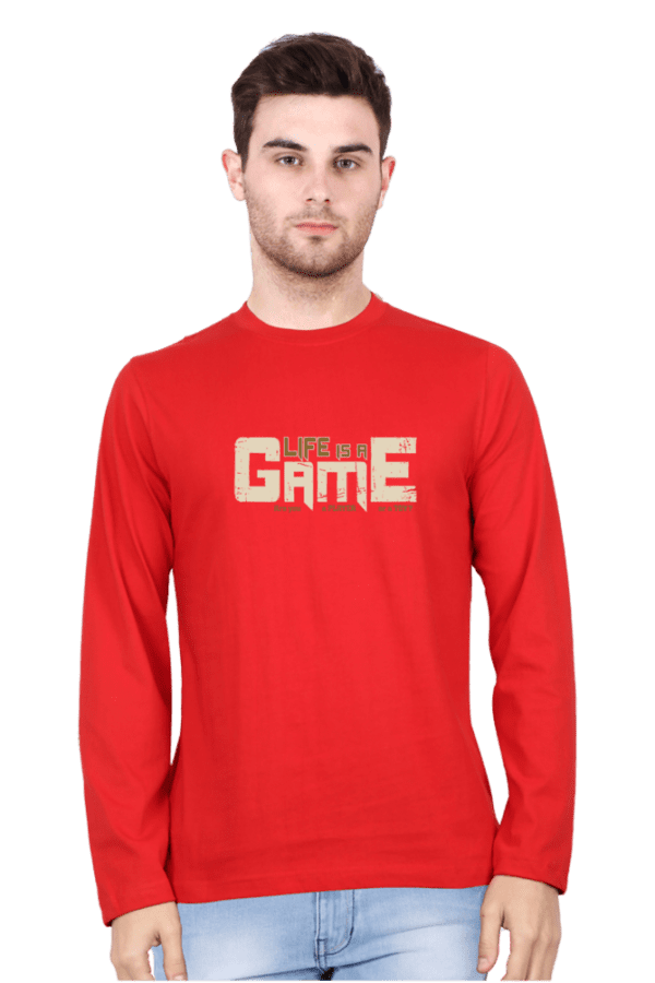 Life is a Game Full Sleeve Tee – Play with Style, Win with Confidence - Image 2