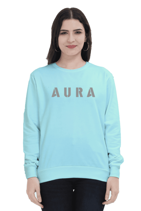 AURA Puff Grey Sweatshirt – Bold, Classy & Timeless - Image 2