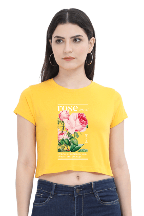 "Eternal Rose" Crop Top – Elegance in Bloom - Image 4