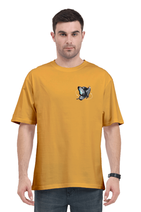 Chrome Butterfly Oversized T-Shirt – A Fusion of Elegance & Streetwear - Image 25