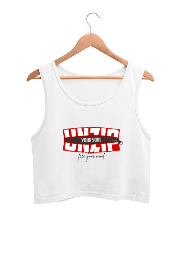 Aura Unzip Your Soul Tank Top – Unleash Your Inner Vibe in Premium Cotton - Image 5