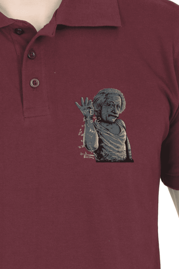 Einstein Embroidered Polo – Smart Style Meets Timeless Elegance - Image 11