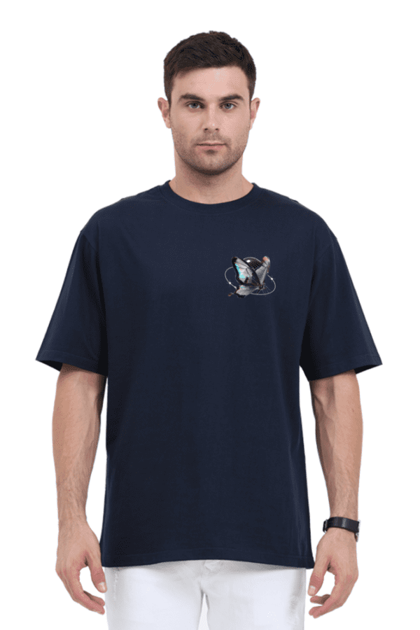 Chrome Butterfly Oversized T-Shirt – A Fusion of Elegance & Streetwear - Image 30