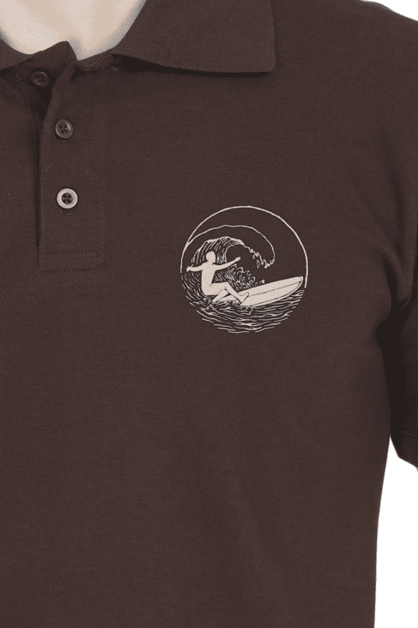 Surf Rider Embroidered Polo – Ride the Waves in Style