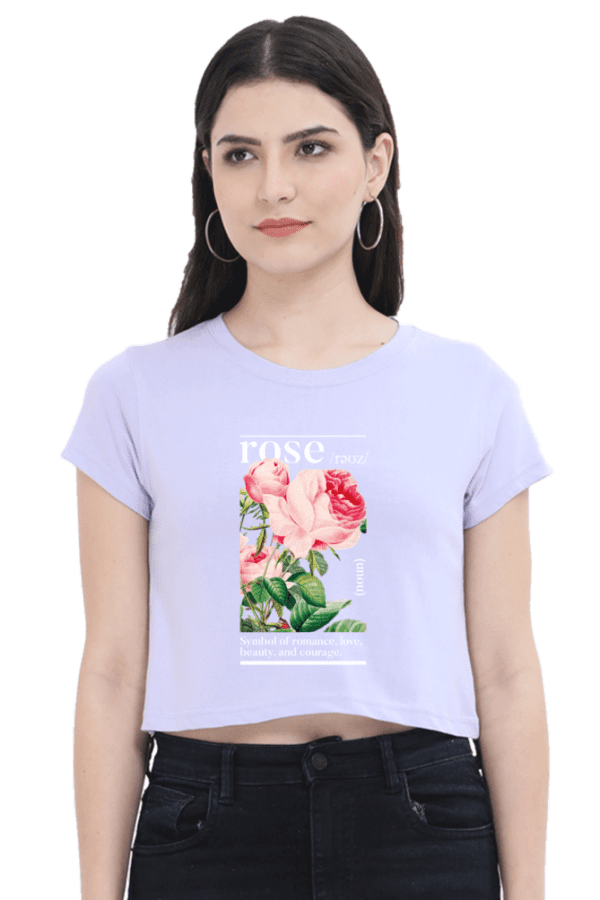 "Eternal Rose" Crop Top – Elegance in Bloom - Image 2