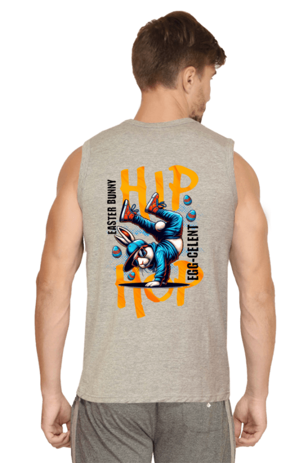 Hip Hop Hustle Sleeveless Tee – Urban Vibes, Timeless Style - Image 2