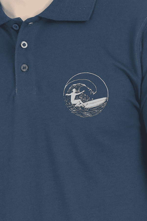 Surf Rider Embroidered Polo – Ride the Waves in Style - Image 5