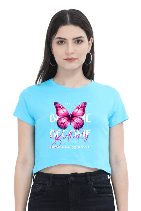 Become Butterfly Crop Top – Premium Cotton Comfort & Style - Image 6
