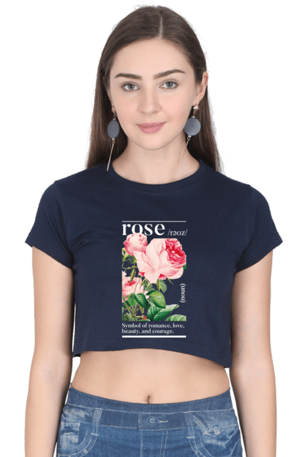 "Eternal Rose" Crop Top – Elegance in Bloom - Image 8