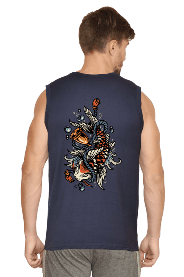 Koi Fish Sleeveless Tee – Grace, Strength & Timeless Style - Image 3