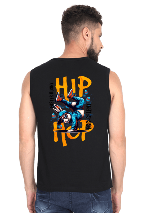 Hip Hop Hustle Sleeveless Tee – Urban Vibes, Timeless Style - Image 4