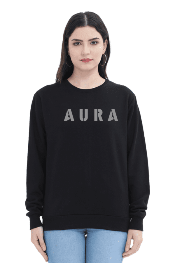 AURA Puff Grey Sweatshirt – Bold, Classy & Timeless - Image 11