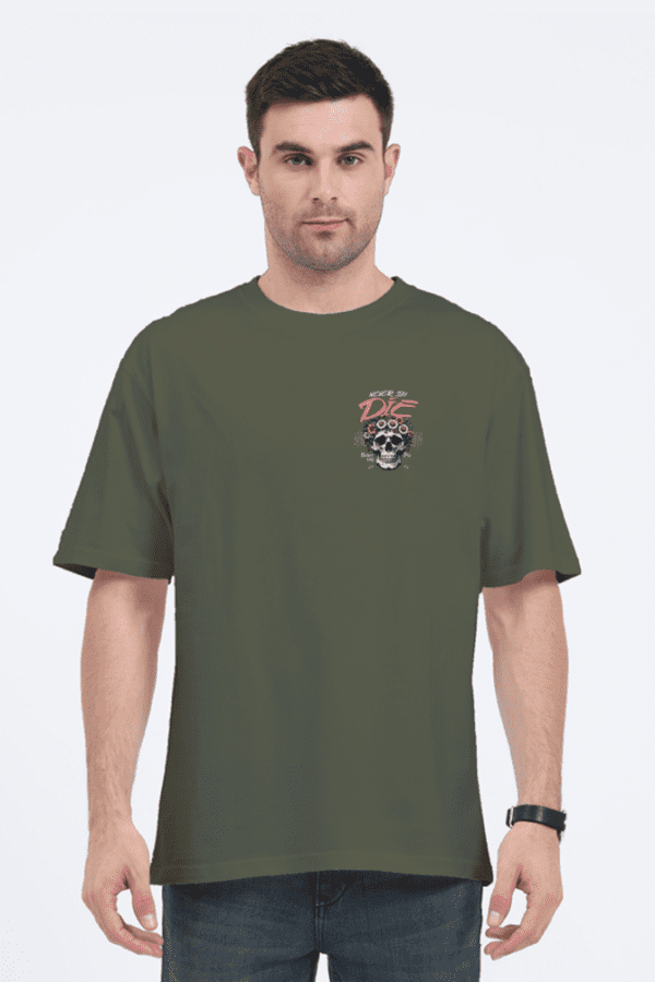 Never Say Die Oversized T-Shirt – Embrace the Euphoria of Fearless Living - Image 18