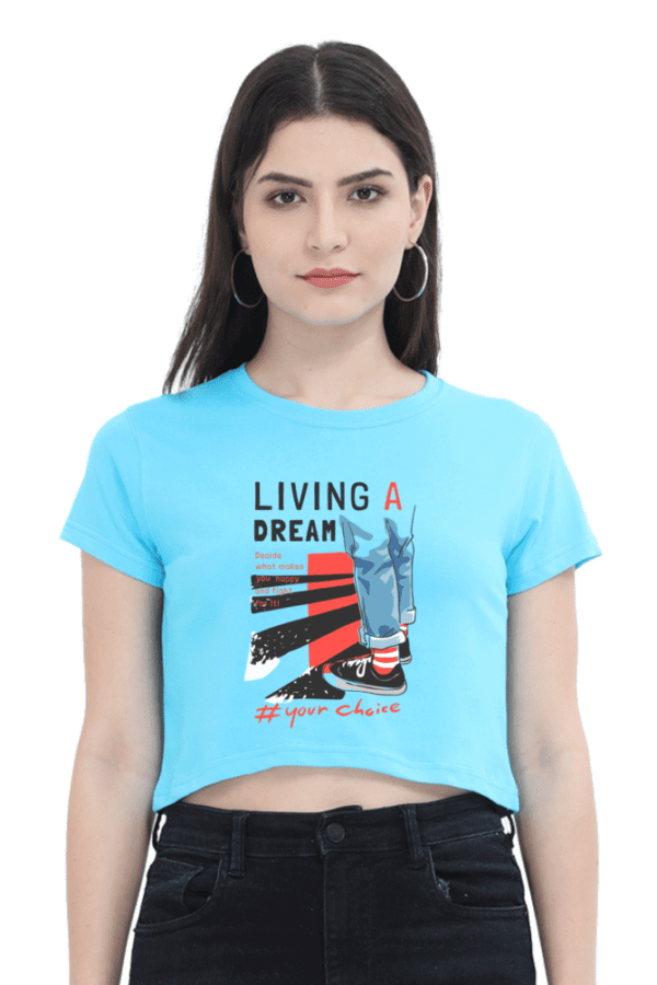 "Living a Dream" Crop Top – Wear Your Dreams with Confidence